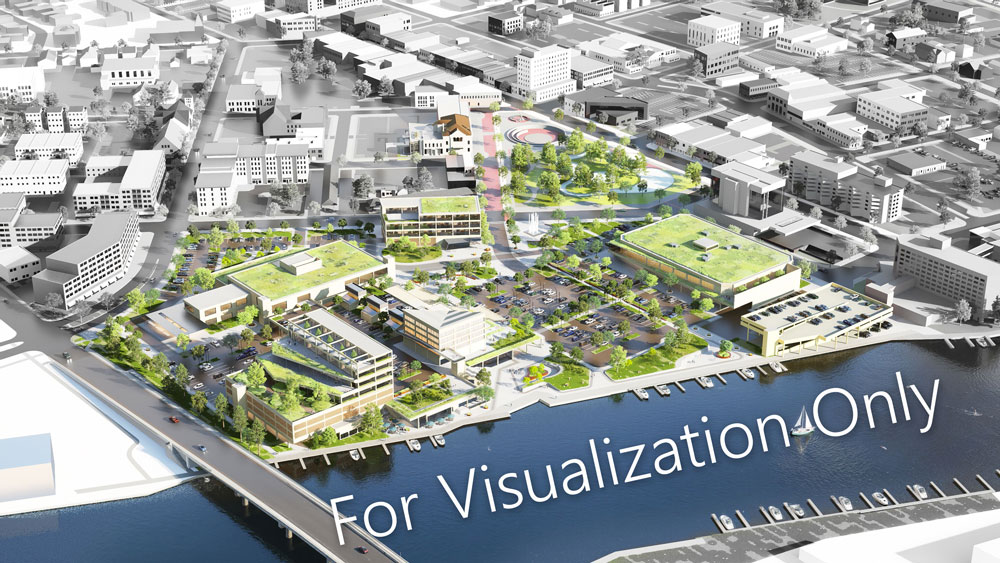 City Center Render - For Visualization Only