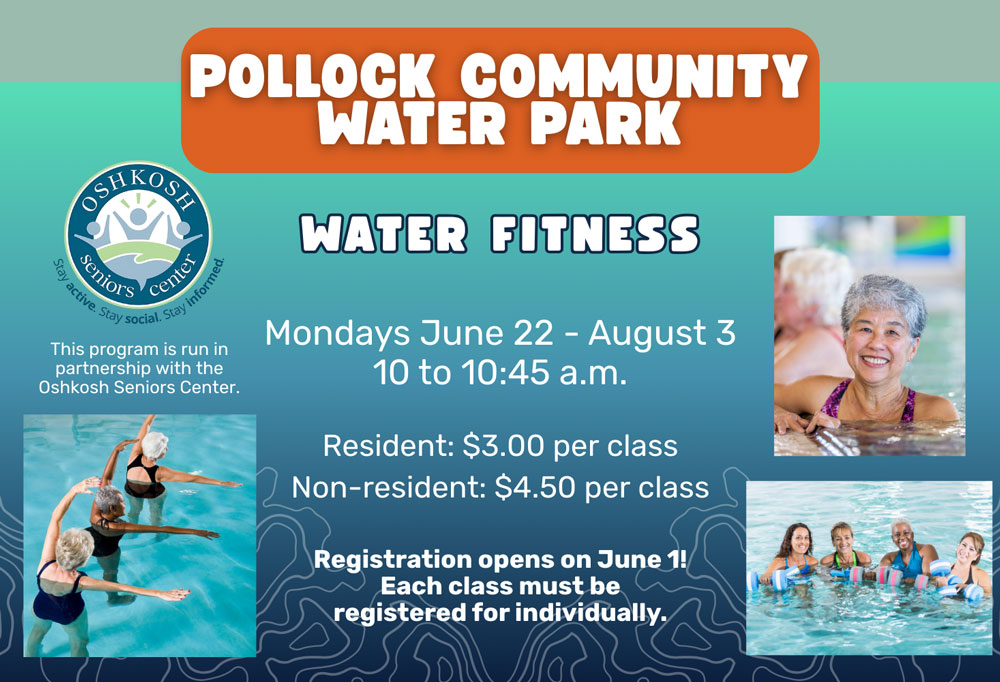 Water Fitness - Mondays June 22 through August 3