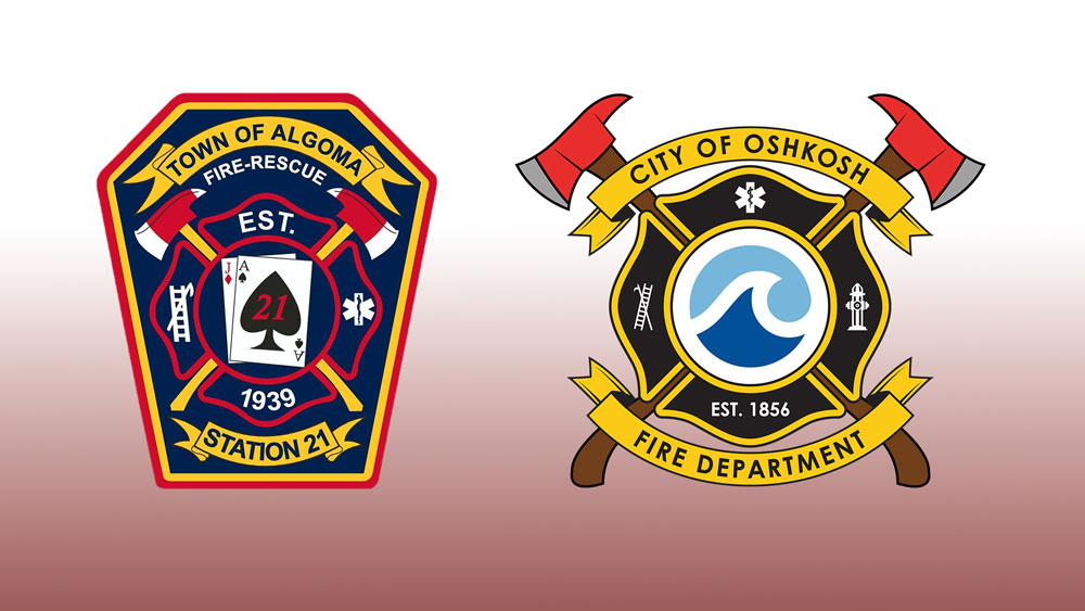 Oshkosh Fire Department and Algoma Fire-Rescue Logos