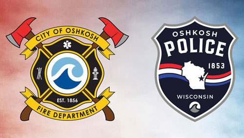 Oshkosh Fire Department and Oshkosh Police Department Logos