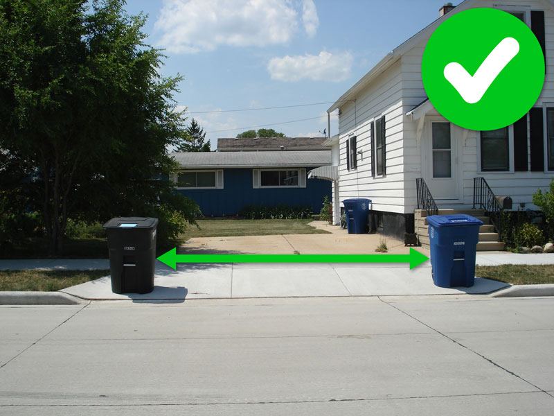 Proper cart placement example 3