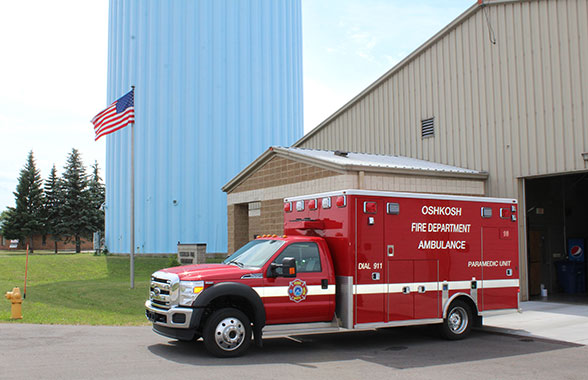 2016 Lifeline Ambulance with a Ford F550 chassis