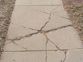 Sidewalk Before Photo