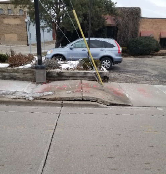 Sidewalk Has Raised