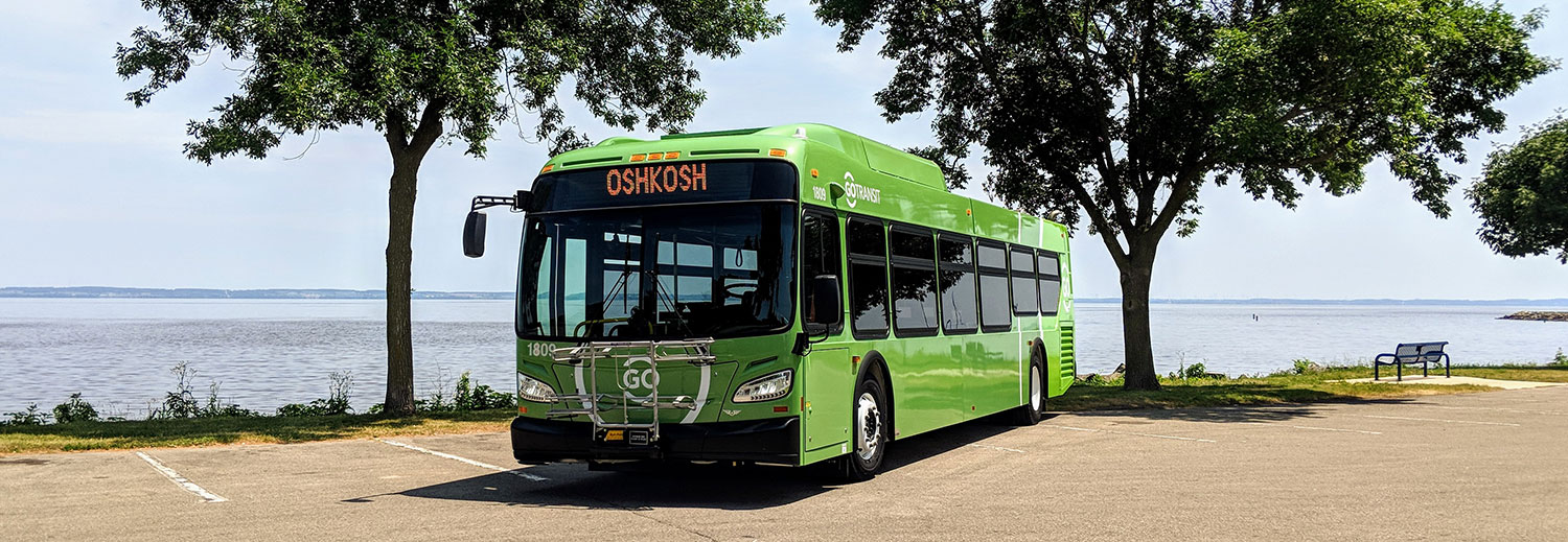 Go Transit Bus by the lake